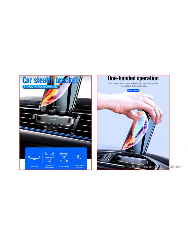 Car Air Vent Mount Gravity Linkage Automatic Lock Cell Phone Holder Stand