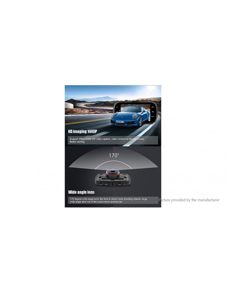 DAB205 3.0" LCD 1440p HD Car GPS DVR Camcorder