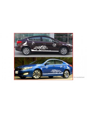 Wolf Totem Styled Car Decal Sticker Decoration