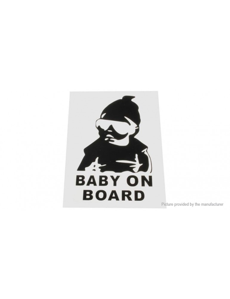 Baby On Board Character Styled Car Decal Sticker Decoration (3-Pack)