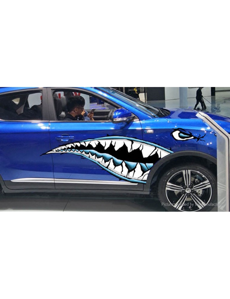 Shark Mouth Sharp Teeth Side Car Decoration Decal Sticker