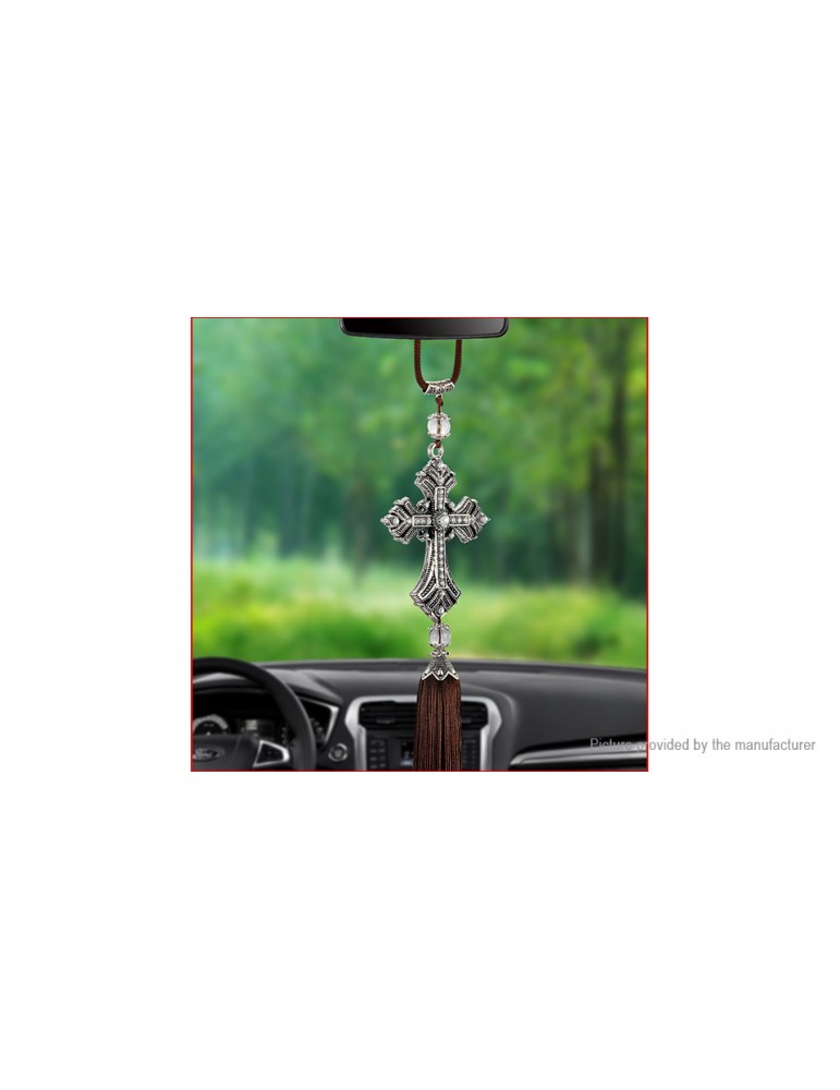Cross Jesus Christian Styled Car Rearview Mirror Pendant Hanging Ornaments Decor